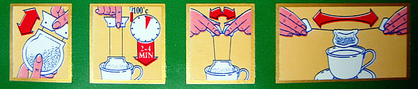 Instrucciones en bolsita de té de Tetley